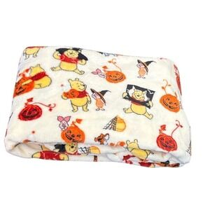 The Big One Disney Halloween Winnie The Pooh Throw Blanket Oversized 5'x6' NEW
